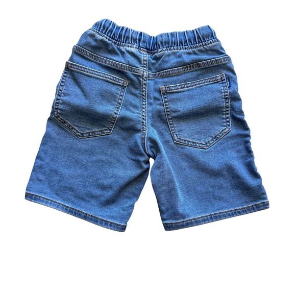 Mango  Denim Pull On Shorts Drawstring Closure Blue Jeans  H& M short Sleeves Sh - Picture 2 of 8